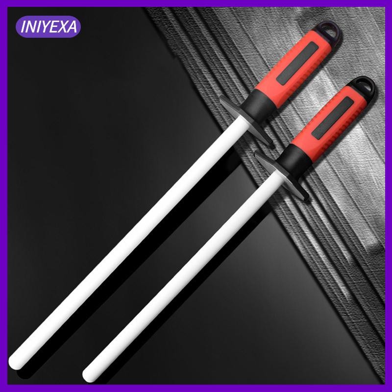 [Iniyexa] Honing Rod Sharpening Rod เซรามิคอุปกรณ์ครัว Chefs เครื่องมือ