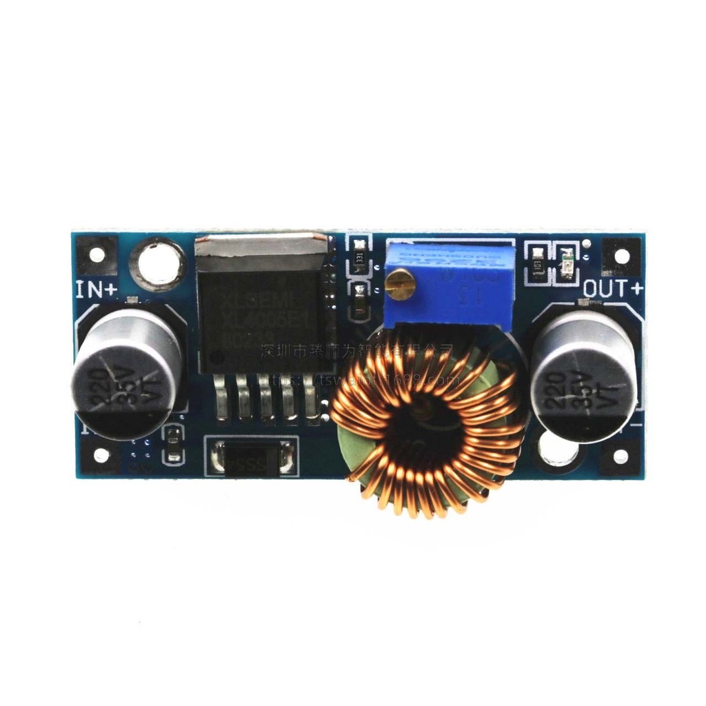 Alithai 5A XL4015 DC-DC Buck Converter Adjustable Step-Down Module 4~38V 96%