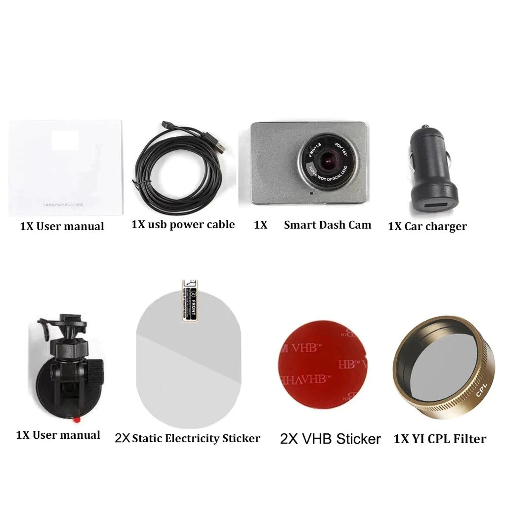 Yi Smart DashCam สําหรับรถยนต์ ADAS 2.7 หน้าจอ Full HD 1080P Dash Cam พร้อม Night Vision ADAS อัพเกรดเวอร์ชันสากล thumbnail 7