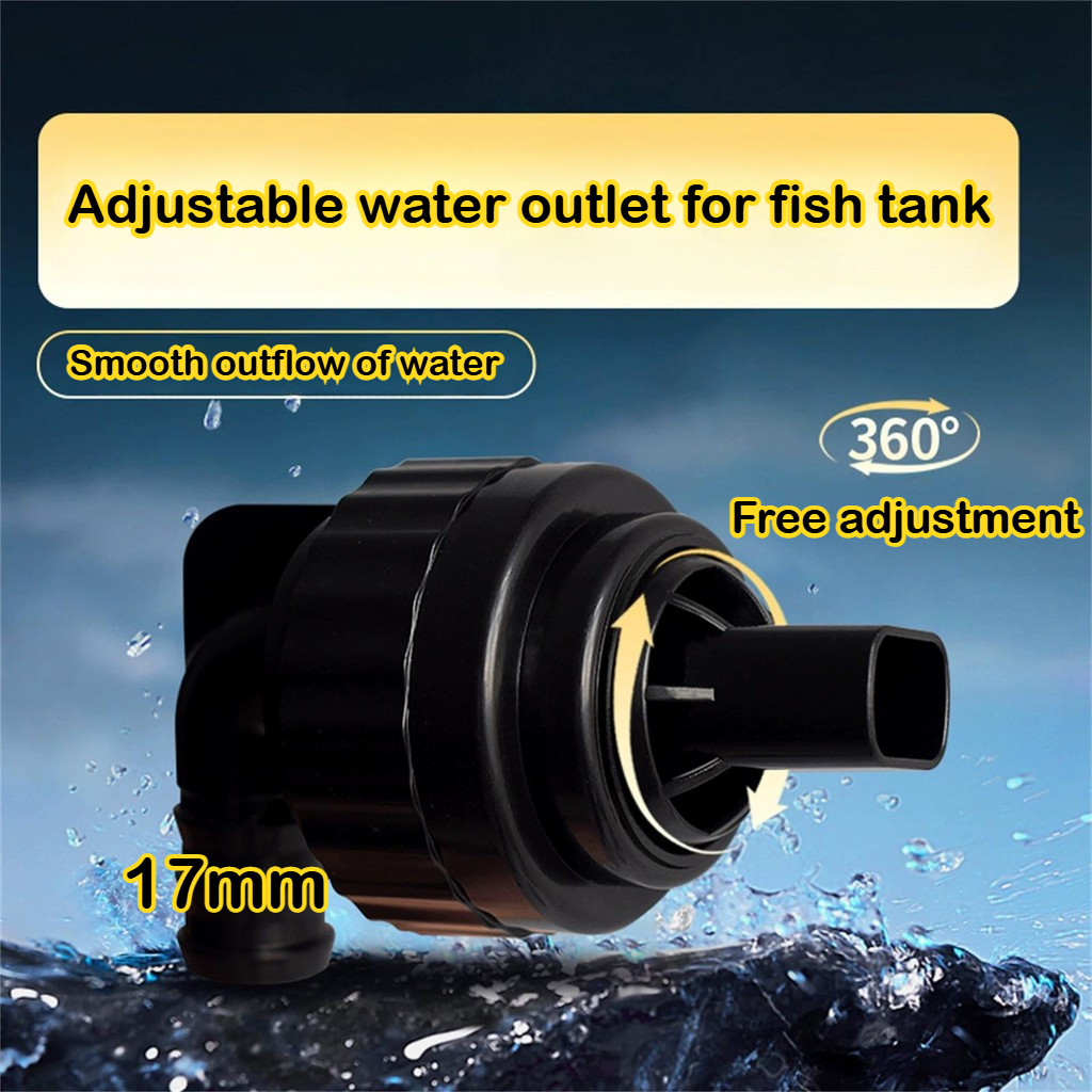 [MX1] หัวฉีดสำหรับตู้ปลา / Fish Back Filter Outlet Universal Rotatable Overflow Duckbill Sprinkler A