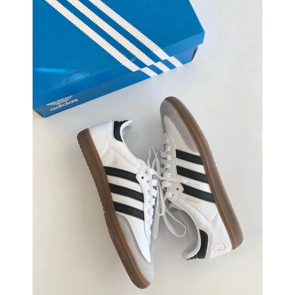 Adidas Clover Samba Joint Retro Moral Training รองเท้าผู้ชายและผู้หญิงคู่รองเท้ารองเท้าผ้าใบฤดูร้อน