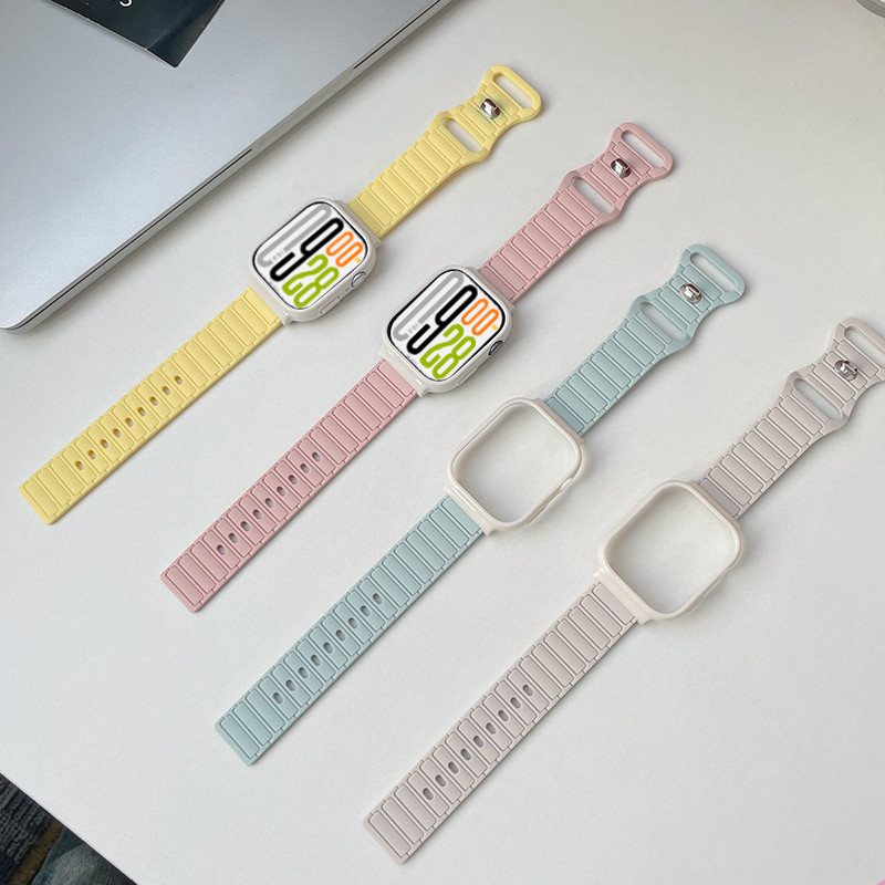 สายนาฬิกาซิลิโคนสีลูกกวาดพร้อมเคสสำหรับ Xiaomi Redmi Watch 4 5 สายรัดข้อมือนาฬิกาอัจฉริยะ Redmi Watch 5 อุปกรณ์เสริมสร้อยข้อมือ