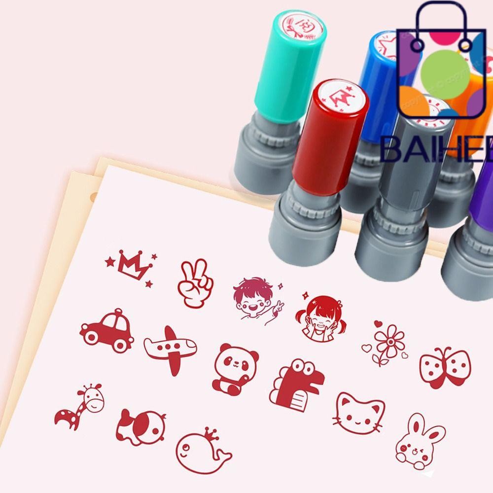 ไป๋เฮ การ์ตูนแสตมป์,เชลล์สีสุ่มการ์ตูนสมุดแสตมป์,รูปแบบ ทําเอง พิมพ์เด็กของเล่นซีล