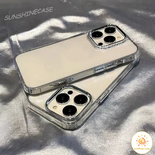 เคสโทรศัพท์กรอบโลหะใส เคสสำหรับไอโฟน 11 For iPhone 11 12 13 14 15 16Pro MAX X XS XR XS 6 7 8Plus SE2020 12mini case