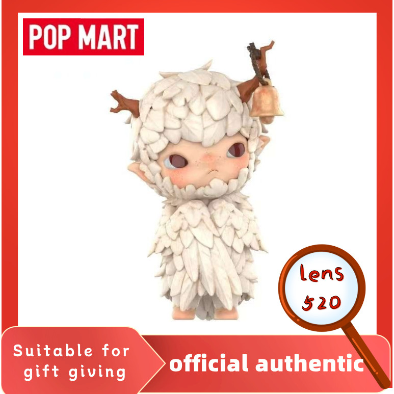 Popmart อย่างเป็นทางการ popmart อย่างเป็นทางการ Hirono Shelter Series Ono หกรุ่นตุ๊กตา Hand-Made อินเทรนด์เล่นของขวัญวันเกิดเครื่องประดับของเล่น