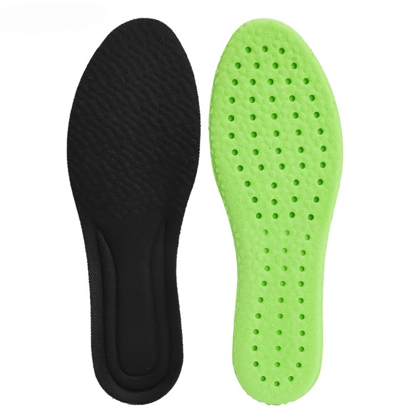 ผู้หญิงผู้ชายระงับกลิ่นกาย Breathable Shock Absorption Insoles ความยืดหยุ่นสูง Arch สนับสนุน Orthopedic นวดเบาะแทรกแผ่นรองเท้า