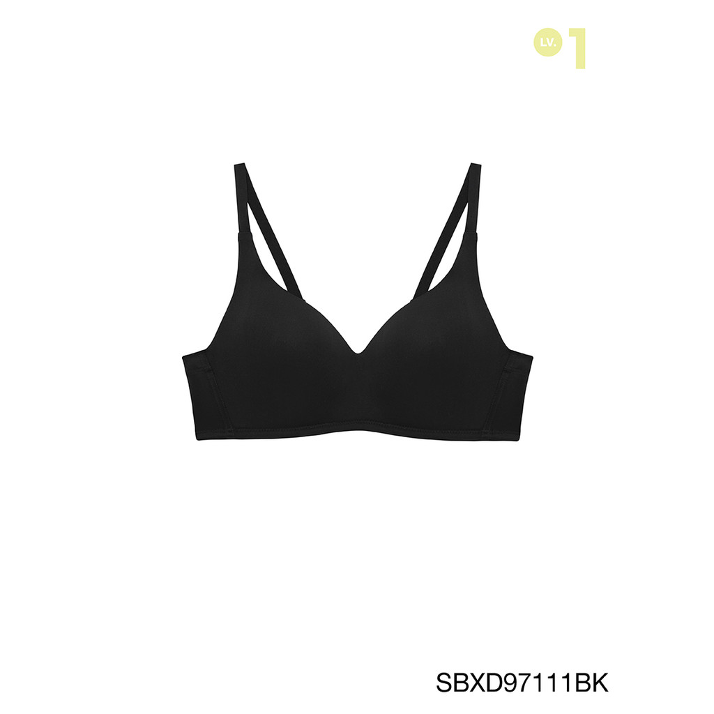 [Online Exclusive] Sabina เสื้อชั้นใน Invisible Wire (ไม่มีโครง) รุ่น Perfect Bra รหัส SBXD97111BK สีดำ
