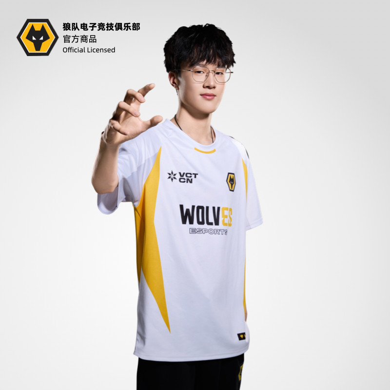 [ปรับแต่งได้]เสื้อยืด Wolves Esports 2025 Official Player Uniform_valorant vct ล่าสุด Quick-drying S