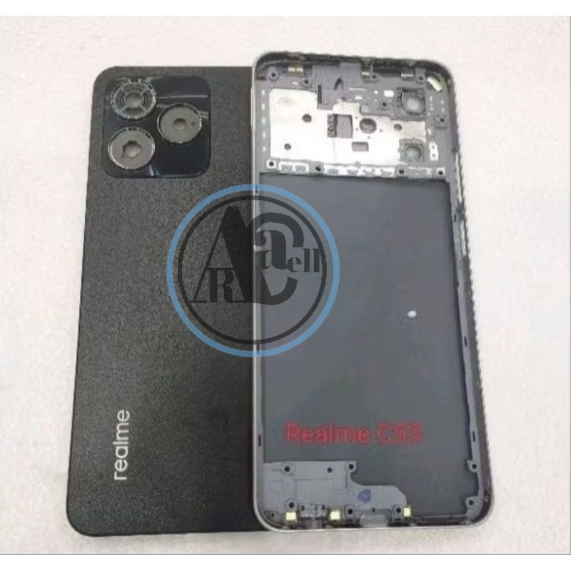 เคส Ksing Realme C53 RMX3760 | ฝาหลังประตูหลัง ฝาครอบด้านหลัง + Bezzel C53