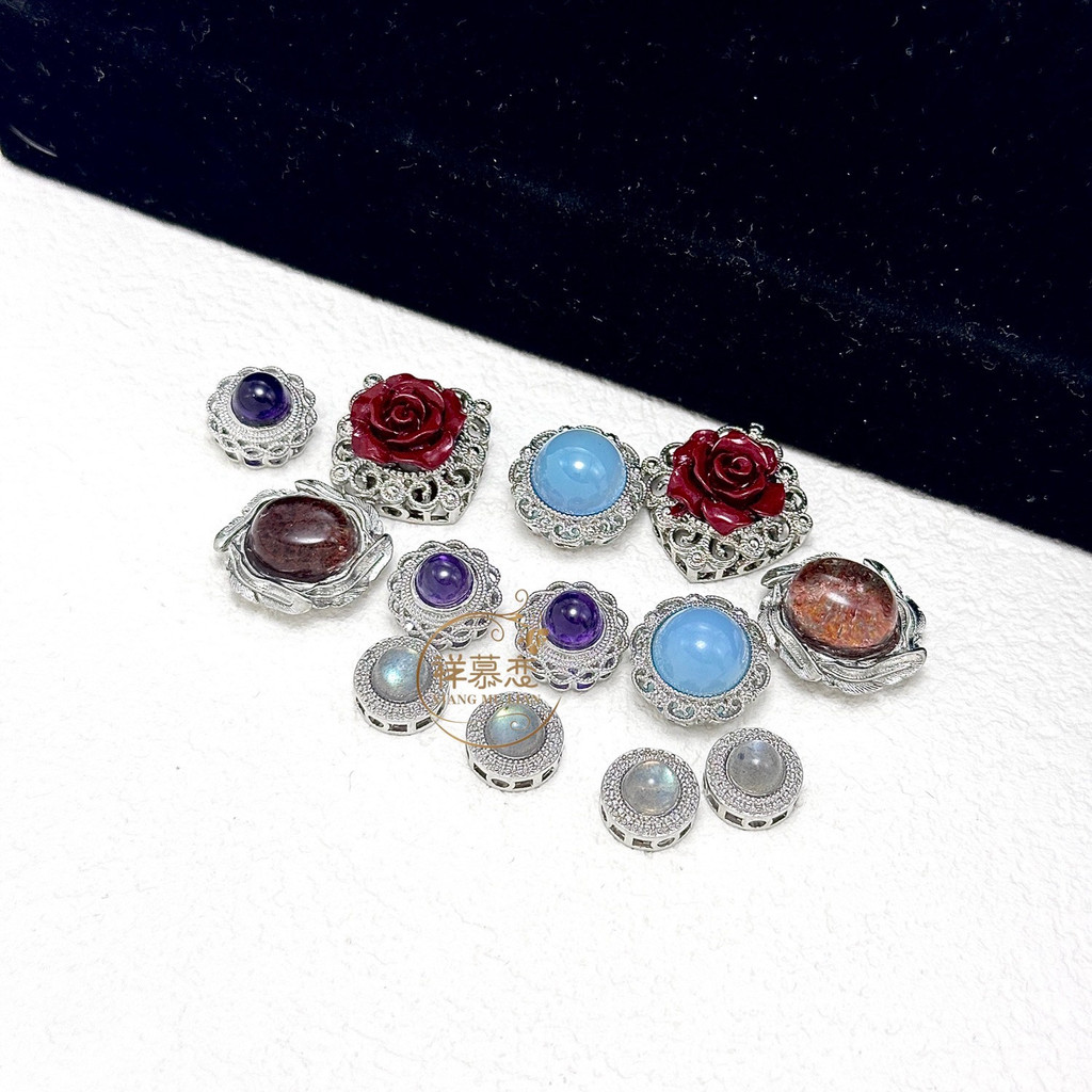 Spacer Bead Color-Preserve Diamond-Studded Box Multi @-