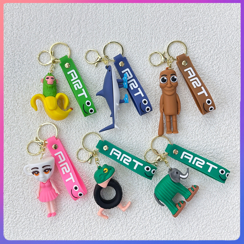 Tung Tung Tung Sahur Tiktok Car Stick Man Key Chain Shanhaijing Key Chain