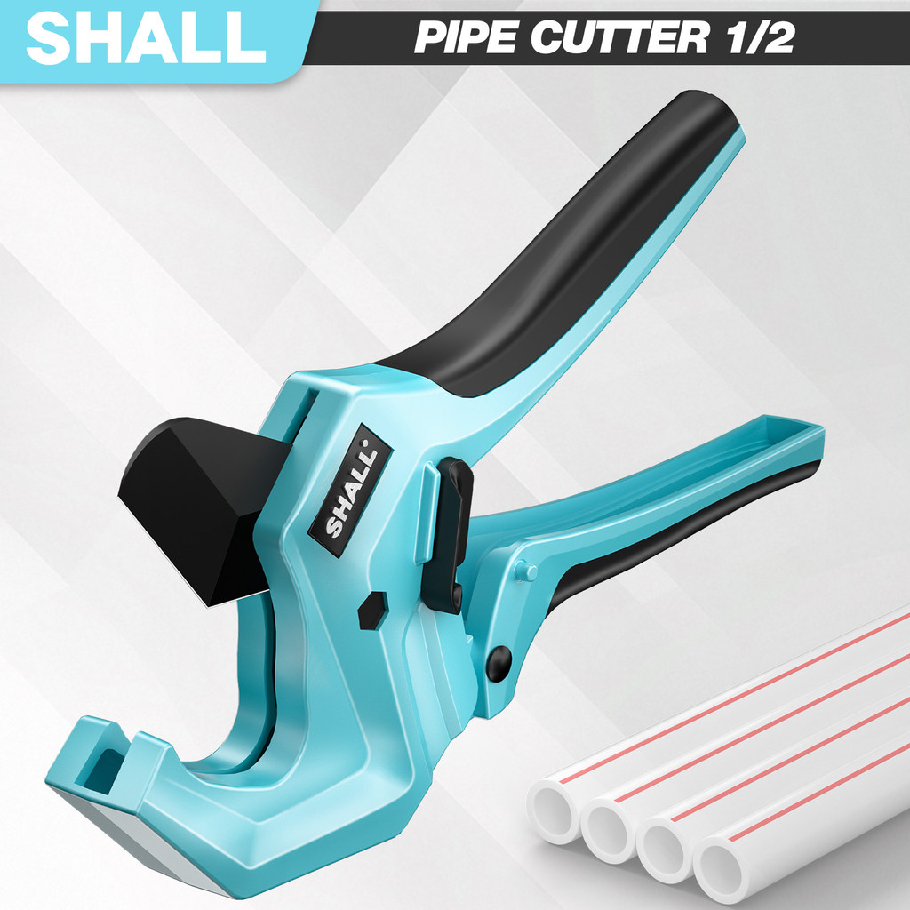 SHALL คีมตัดท่อ pvc  ยางและท่อไนลอนเครื่องมือ ตัดท่อ 0 - 63mm ใบมีดสแตนเลสและอลูมิเนียม Handle เครื่องตัดท่อ heavy duty กรรไกรตัดท่อ pvc สำหรับงานหนัก
