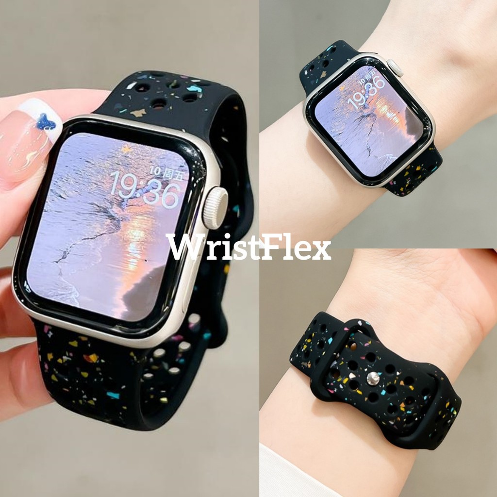 Huawei Watch Fit 4 Multicolored dots สายซิลิโคนสําหรับ Huawei fit4 pro สร้อยข้อมือสําหรับ Fit3 อุปกรณ์เสริมสมาร์ทวอทช์กีฬา breathable