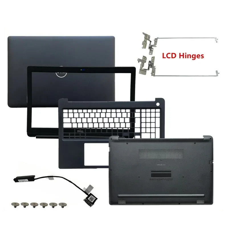ใหม่สําหรับ Dell Latitude 3500 E3500 LCD กลับ 00C7J2/ด้านหน้า 0KPH5P/ด้านล่าง/บานพับ/ฝ่ามือ 0XXXMR/แ