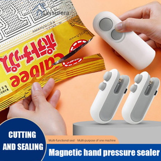✨เครื่องซีลปากถุงแบบใช้มือกดแม่เหล็กสำหรับใช้ในครัวเรือน เคร…