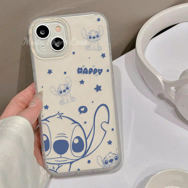 เคสไอโฟนคู่รัก น่ารัก สดีชีย ลูกสุนัข Puppy กันกระแทก สำหรับiPhone11 13promax 15plus 16 14 13 12mini XR/XSMax 7 8 SE2020
