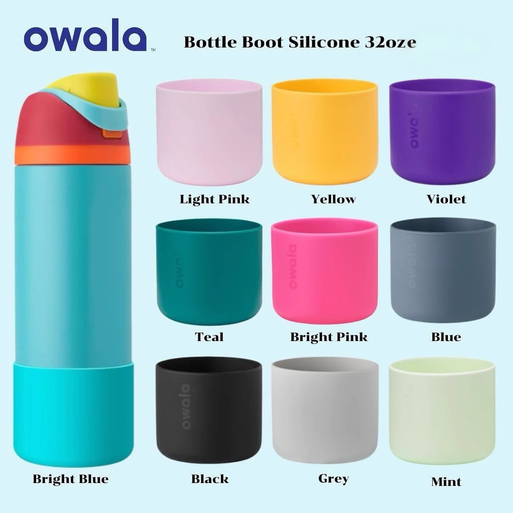 ฝาครอบฐานป้องกันบูตขวด Owala – กันลื่น, กันกระแทก, รอยขีดข่วนสําหรับขวดน้ํา Owala 24oz/32oz FreeSip