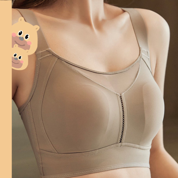 🎀bearbra🎀เสื้อใน ไร้ขอบเรียบเนียน สวมใส่สบายสุดๆ ชุดชั้นใน ไร้รอยต่อ สําหรับผู้หญิง พร้อมหน้าอกเล็ก ดันทรง ไม่มีโครงเหล็ก เสื้อชั้นใน