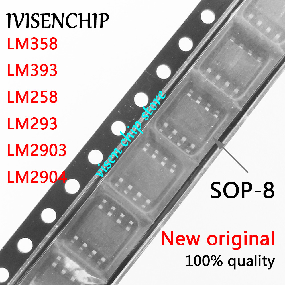10 ชิ้น LM358 LM393 LM258 LM293 LM2903 LM2904 LM358DR LM393DR LM258DR LM293DR LM2903DR LM2904DR SOP-