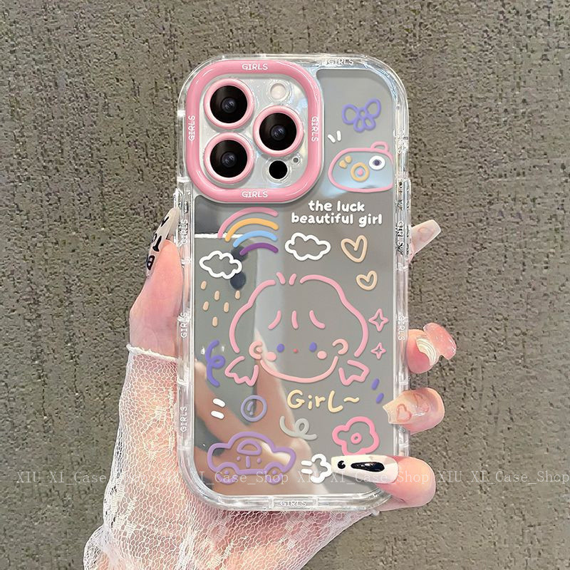 💛เข้ากันได้กับเคส iPhone16 Pro Max iPhone15ProMax 14 iPhone13 12 iPhone 11 X XR XS 78plus เคสโทรศัพท์-HLJMNY33