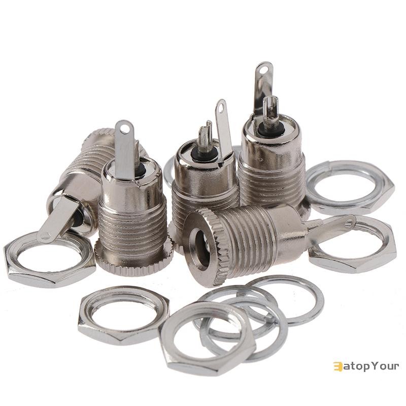 EatopYour] 5 ชิ้น DC099 5.5 *2.5 มิลลิเมตร DC Power Jack Socket หญิงแผง Mount Connector ใหม่