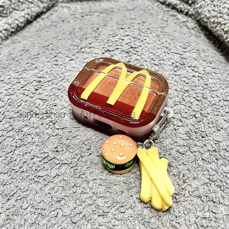 น่ารัก McDonalds AirPods 4 สําหรับ AirPods 1/2/3/Pro/Pro2 TPU Soft Apple ชุดหูฟังบลูทูธไร้สาย Anti drop 3Gen กรณี Pro2 AirPods