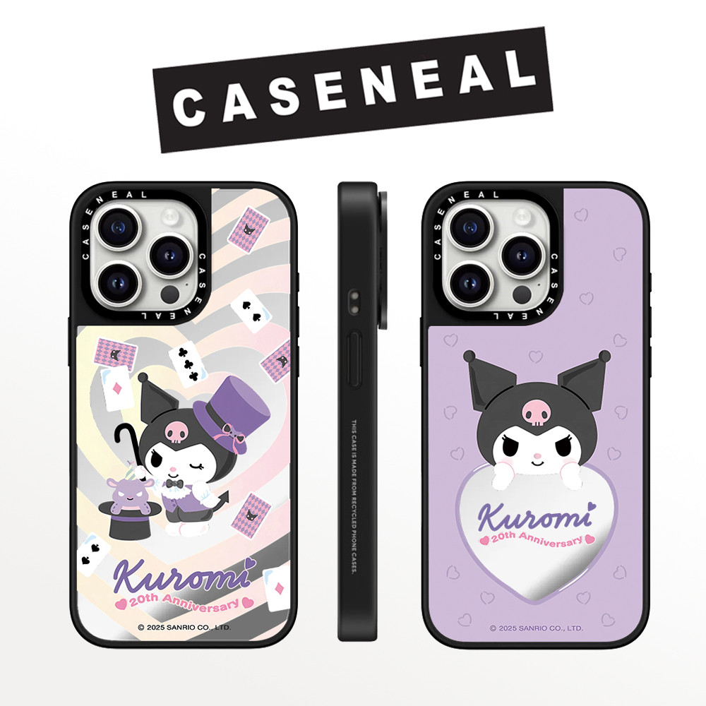 Drop proof CASENEAL เคสโทรศัพท์สําหรับ iPhone 16promax 16pro 16 15Pro 15promax 14promax 13 13promax พิมพ์ด้านข้างเคสแข็งน่ารัก Kuromi 12promax กรณี iPhone 11 กรณีคุณภาพสูง