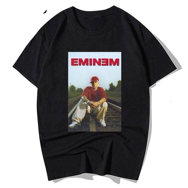 NOW Eminem Hip Hop Rap Pop แฟชั่น Unisex TumblrT เสื้อแฟชั่น Tshirt Hip Hop O-Neck เสื้อยืด T Shirt