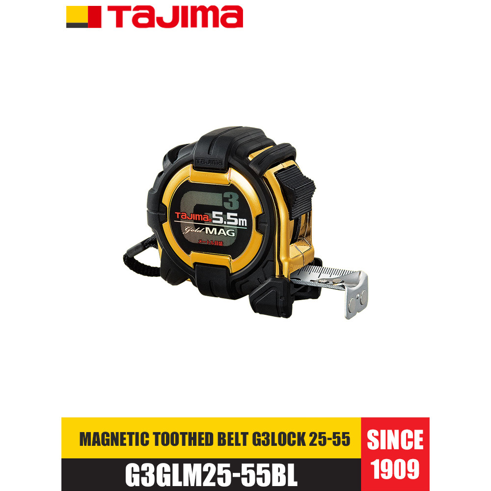Tajima G3GLM25-55BL เข็มขัดหยักแม่เหล็ก G3LOCK 25-55 5.5M