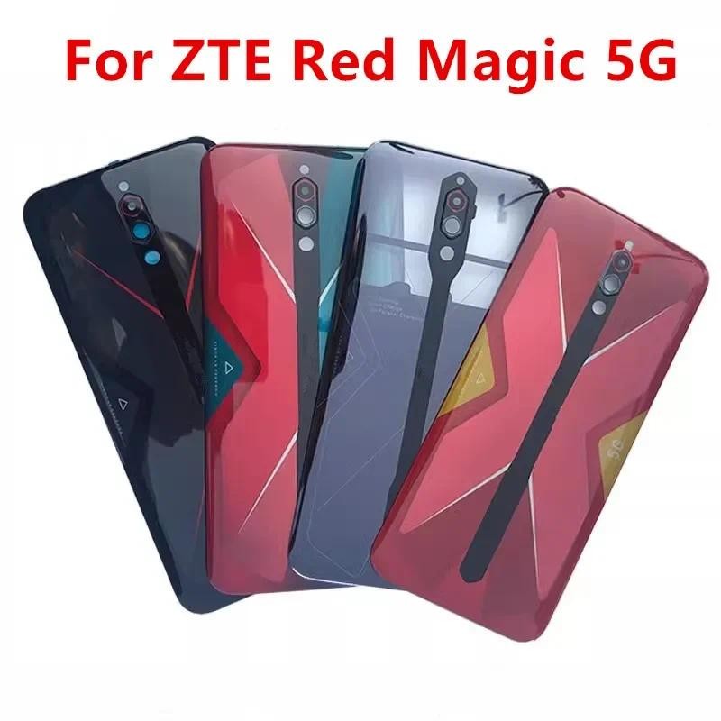 Redmagic5g ด้านหลังสําหรับ ZTE Nubia Red Magic 5G 6.65 "ฝาหลังแบตเตอรี่เปลี่ยนอะไหล่ซ่อม NX659J