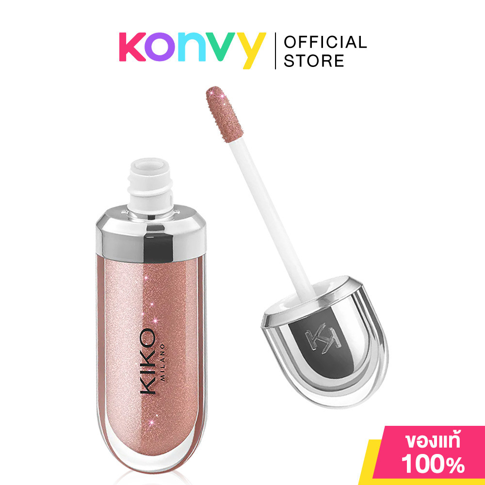 KIKO MILANO 3d Hydra Lipgloss 6.5ml ลิปกลอส 3 มิติเพื่อเรียวปากเนียนนุ่ม ฉ่ำวาว.