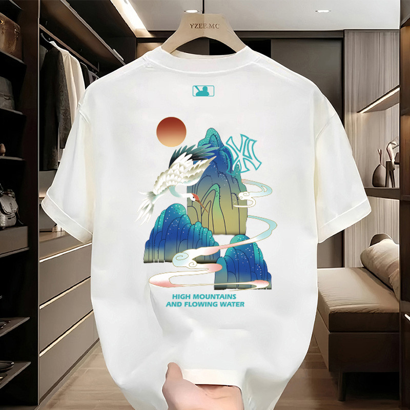 MBL เสื้อยืดคอตตอน100% คอตตอน100% แบบลำลองแบบใหม่100%