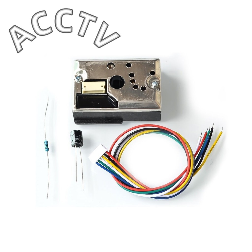 Gp2y1014au Compact Optical Dust Sensor เซ็นเซอร์อนุภาคควันพร้อมสายเคเบิลแทน GP2Y1010AU0F