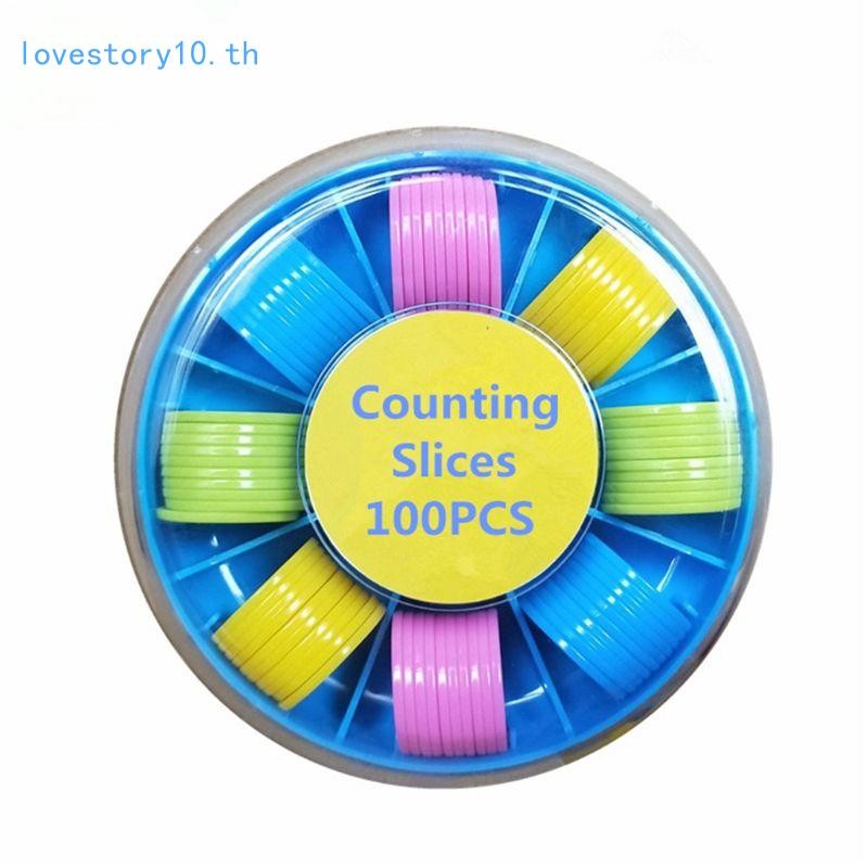 100Pcs Counters Counting Chips Plastic Markers 25 mm Mixed Colors for Bingo Chip