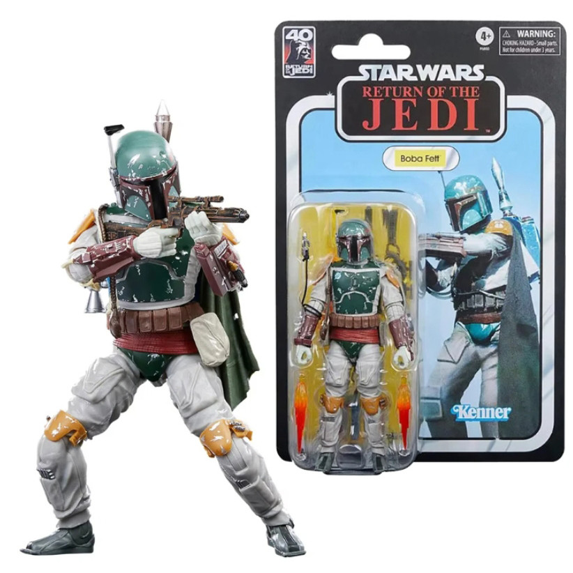 Star Wars the Black Series Boba Fett (Return of the Jedi 40th Anniversary) 15 ซม.Retro Action Figure ของเล่น