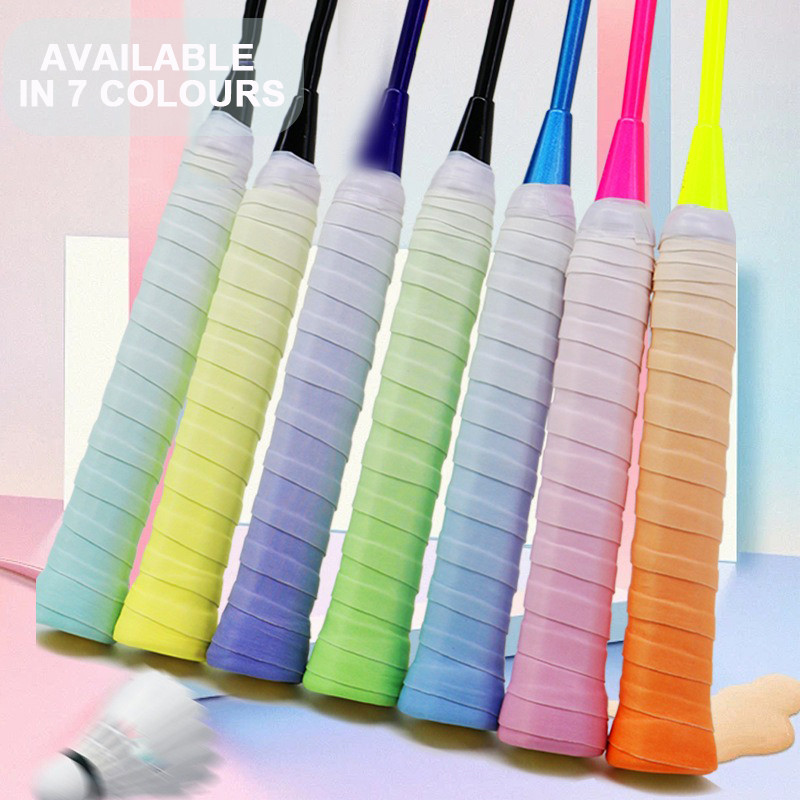 1/5pcs ไม้แบดมินตัน Handle Grip เทป Tucky Anti-slip Overgrip เทปไม้เทนนิสจับสาย 110x2.5x0.6 ซม.เข็มข