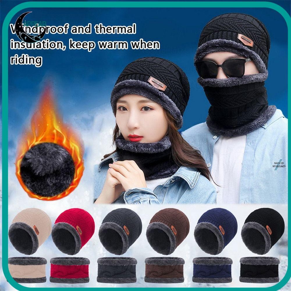 Appear Beanie หมวกผ้าพันคอนุ่มผู้ชายผู้หญิงความร้อนถักหมวก