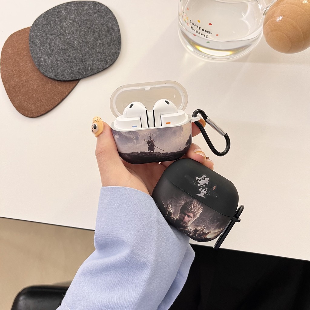 Stock Ready Cartoon Case เข้ากันได้กับ Samsung Galaxy Buds 3/3Pro Cover หูฟังแขนป้องกันซิลิโคนกล่องชาร์จพร้อมตะขอ - รูปที่ 5