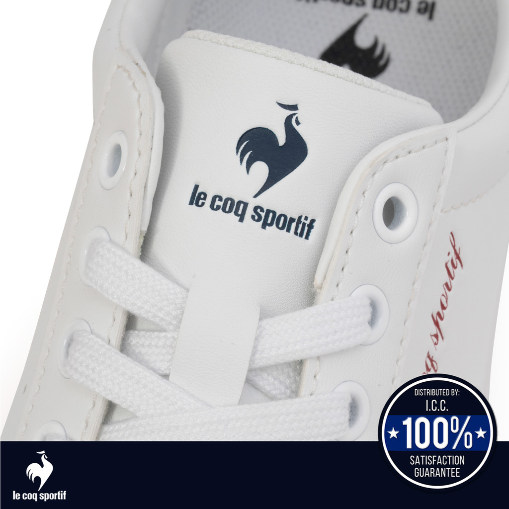 le coq sportif รองเท้าชาย-หญิง รุ่น LA ROLAND SL สีขาว-แดง (รองเท้าผ้าใบ, รองเท้าแฟชั่น, Unisex)