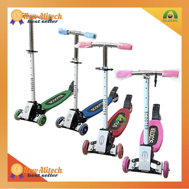 NEW 🔥ราคาโปร‼️ สกู๊ตเตอร์ 🛴 Scooter 4ล้อ สกู๊ตเตอร์ขาไถ สกู๊ตเตอร์เด็ก รับน้ำหนักได้ถึง45 กิโลกรัม เหมาะสำหรับเด็ก