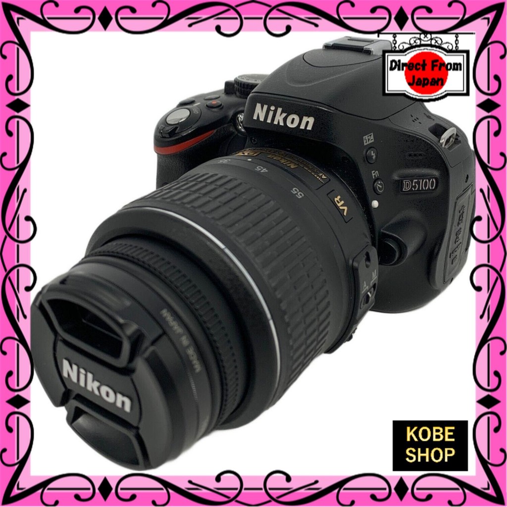 【ส่งตรงจากญี่ปุ่น】 Nikon (Nikon) กล้องดิจิตอล SLR การเปลี่ยนสี LCD D5100 16.2 ล้านพิกเซล แบตเตอรี่เฉ