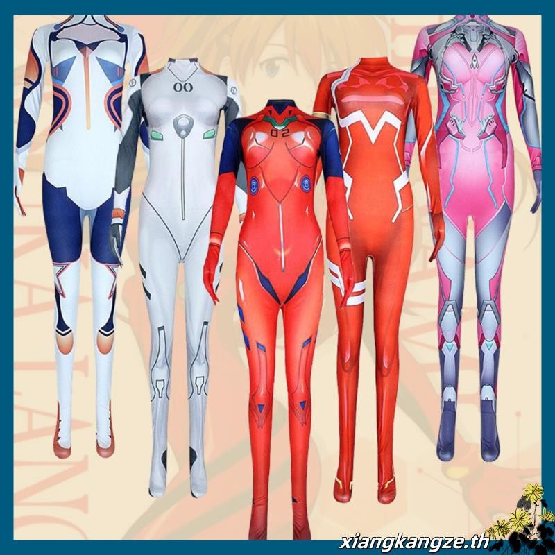 D.va Overwatch Ayanami Rei EVA U-09 ชุดจั๊มสูทคอสเพลย์ เกมสันติภาพ Qiyana เซ็กซี่ สําหรับผู้หญิง