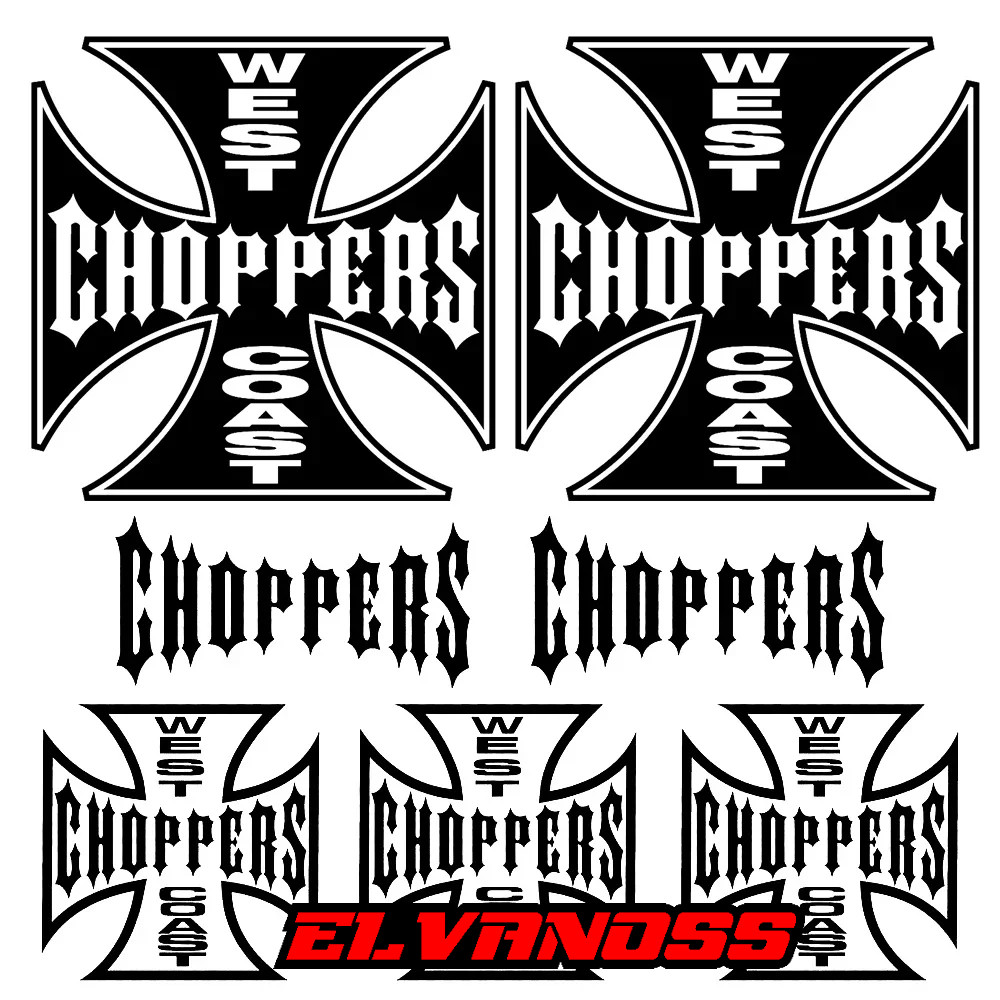 CUSTOM สติ๊กเกอร์ติดถังรถจักรยานยนต์คลาสสิกสําหรับ West Coast Choppers ไวนิลสติ๊กเกอร์กราฟิก