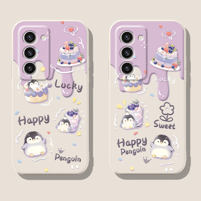 เคสเพนกวินสําหรับ samsung s23/fe/plus,s24/s25,ultra,s22,s21/fe,s20,s10/lite,s9,s8,s7/edge,f12,f41,f6
