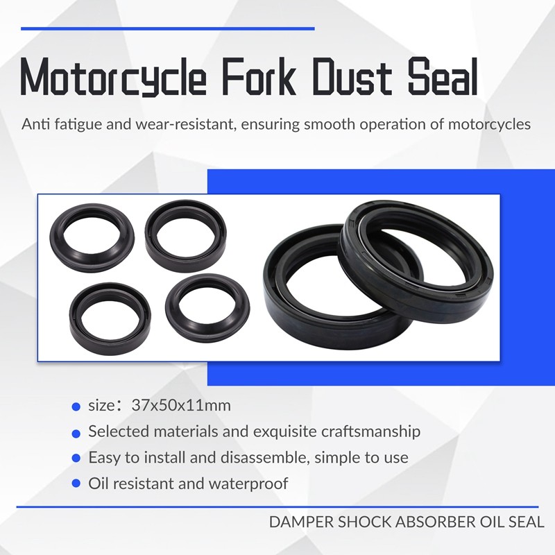 รถจักรยานยนต์ด้านหน้าส้อมซีลฝุ่นและซีลน้ํามัน 37X50X11 สําหรับ RM85 Turbo TU250 GZ250 GS550 VS700 GS