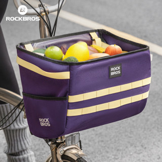 ROCKBROS กระเป๋าติดหน้าจักรยาน 16L ความจุใหญ่ กันน้ำ ผ้าโพลี…