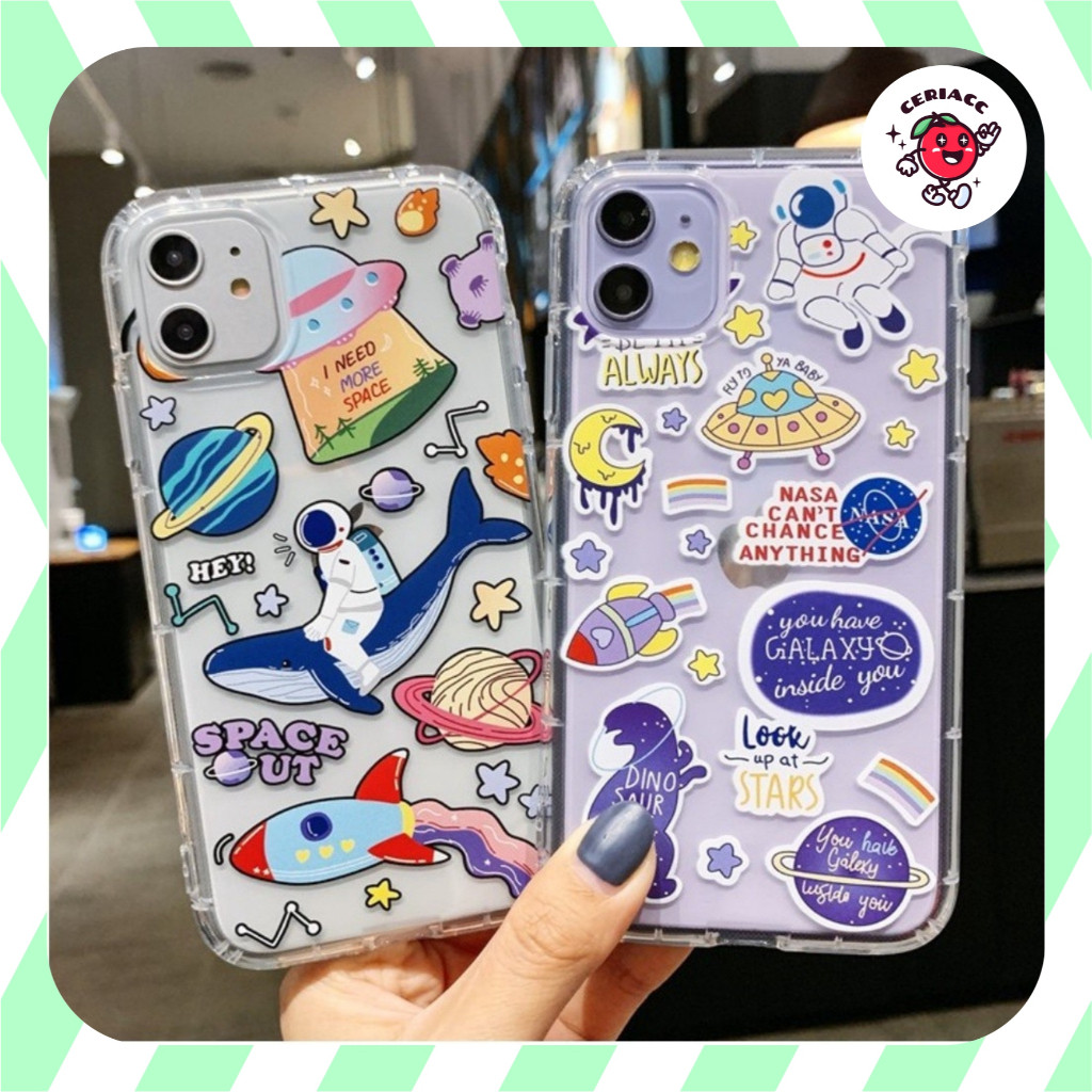 ใหม่! เคสกันแคร็กการพิมพ์อวกาศ mi a1 5x a2 lite 6 pro 6x 8 lite 10 t pro 11 lite pocophone f1 f3 x3 