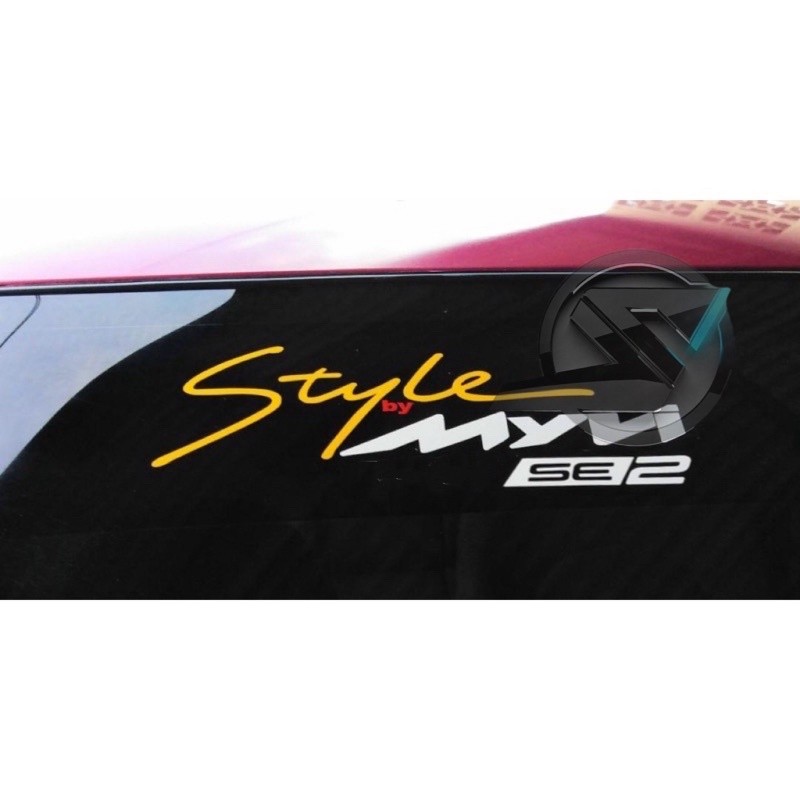 (Ready Stock) S950#  Style By Myvi SE2 Car Sticker