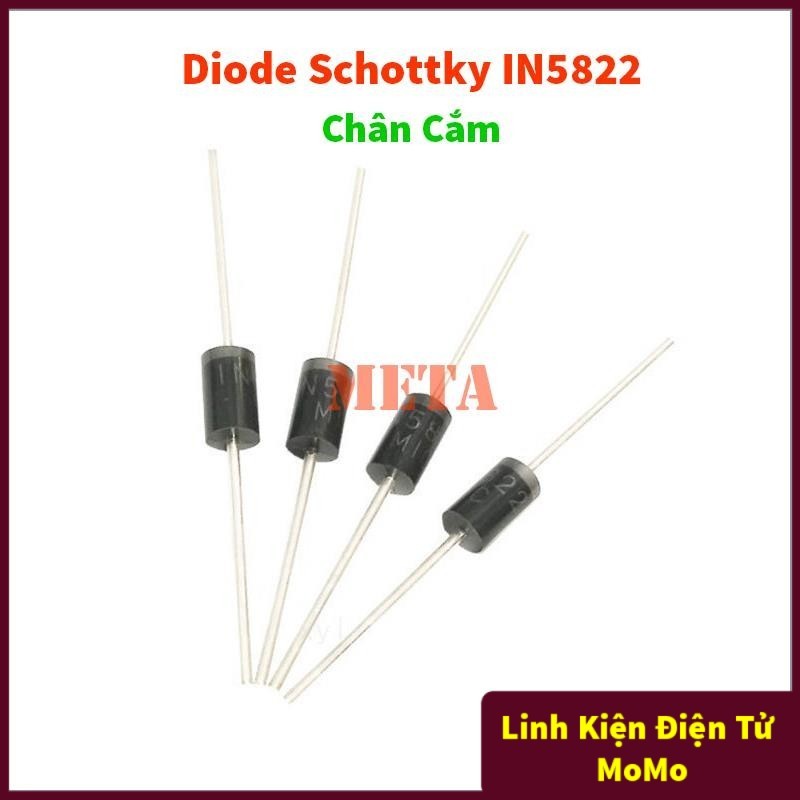 [ถุง 10 ชิ้น] 1N5822 - Schottky Diode IN5822 3A/40V DO-41 Pin - คุณภาพดี 5822 - Fast Diode