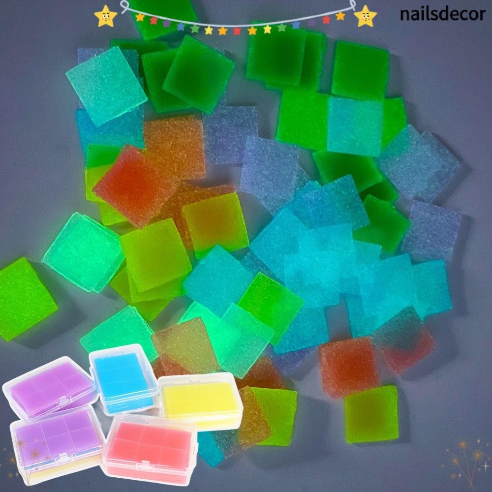 YUSENS 48/32PCS Luminous Painting Clay Wax,ซิลิโคนCross Diamond Paintingกาวขี้ผึ้ง,คอนเทนเนอร์กล่องD